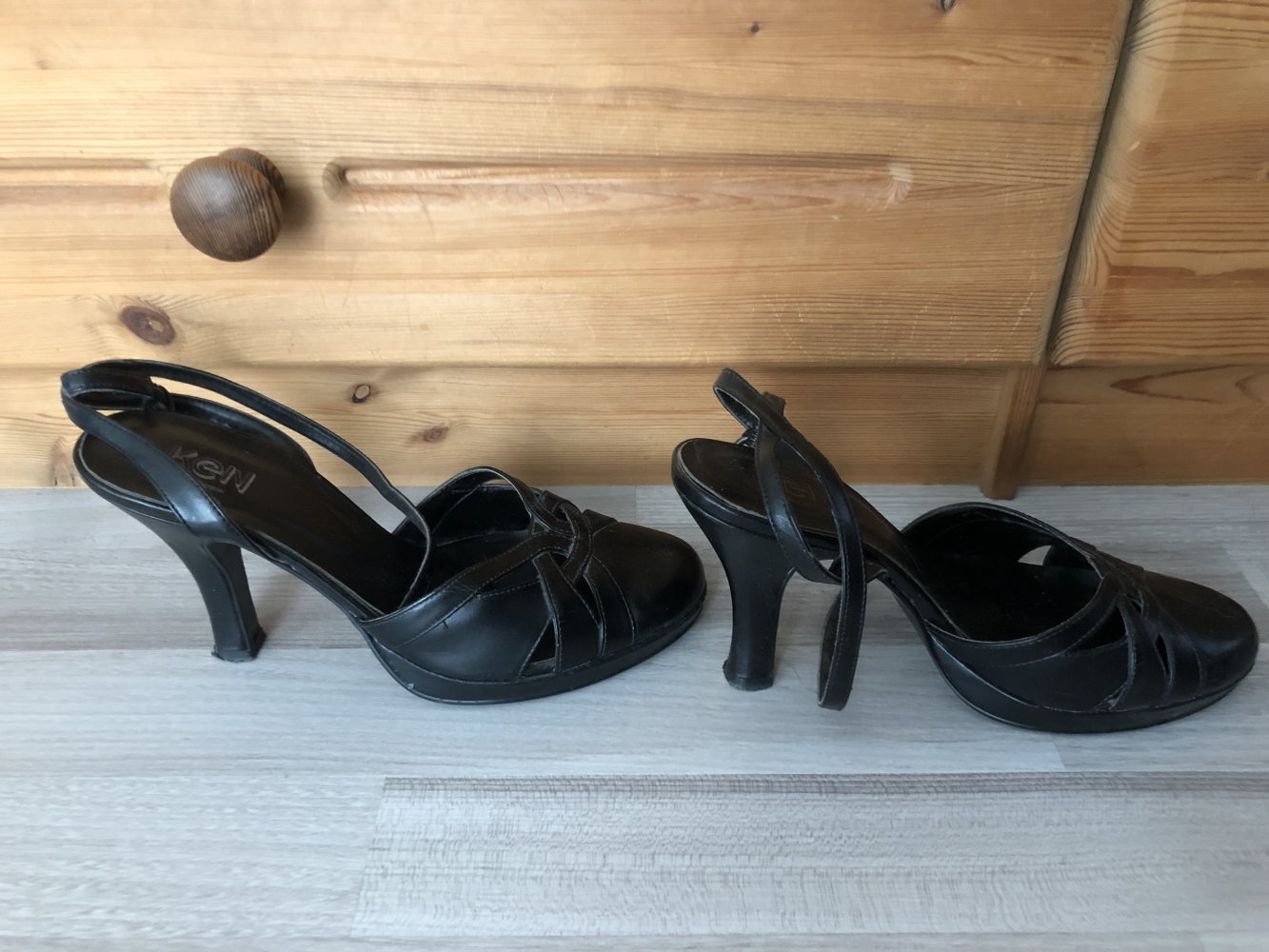 Schwarze High Heels von Ken - Größe 38 - TOP