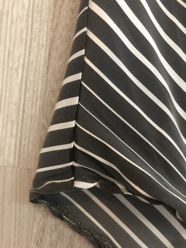 Grau-weiß gestreifte Bluse von Tally Weijl - Größe M