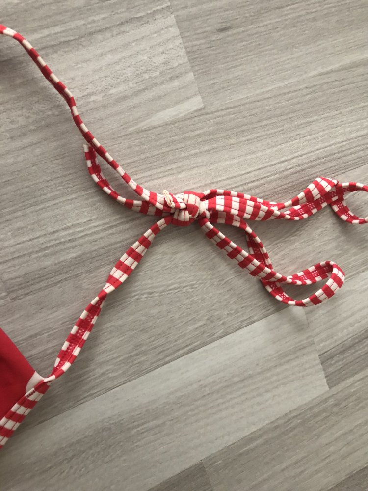 Rot weißer Push Up Bikini Lascana - 50er Jahre - 40B/40C - TOP Zustand!