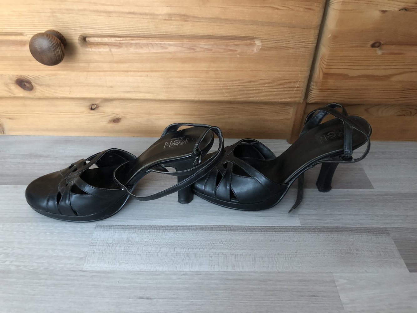 Schwarze High Heels von Ken - Größe 38 - TOP