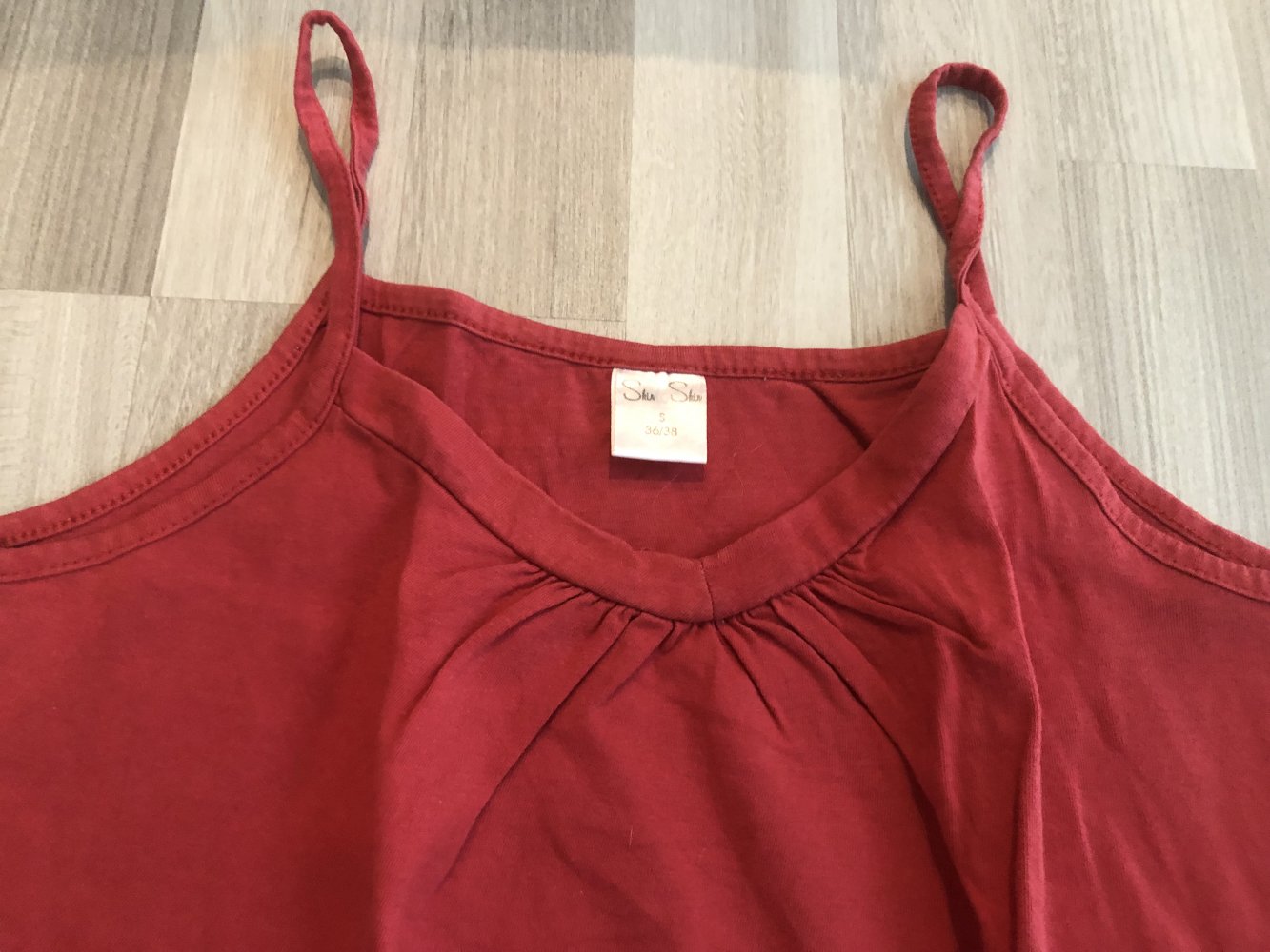 Rot-weißer Pyjama - Größe S 36/38 - sehr guter Zustand!