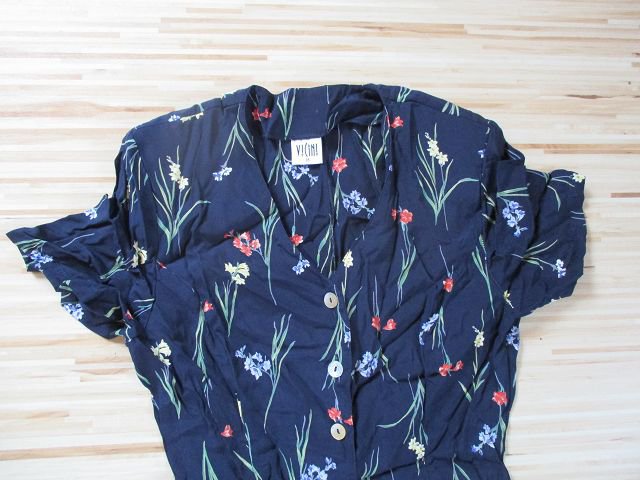 Blaues Blümchenkleid von Vicini - Größe 36 - TOP Zustand!