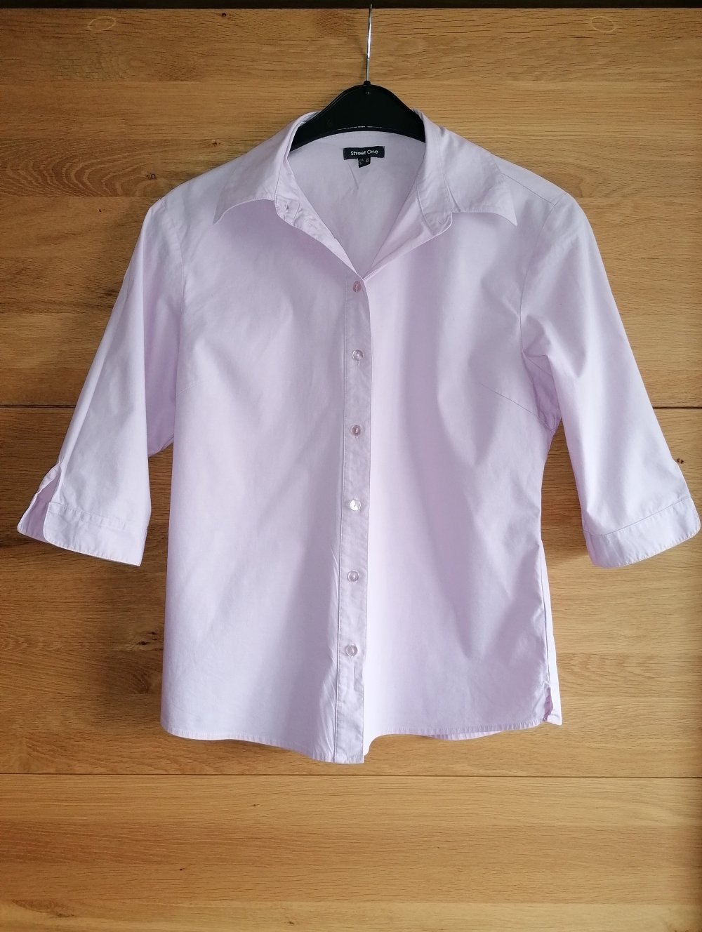 Street One Damenbluse Damenhemd ¾ Arm Rosa Flieder Gr. 38