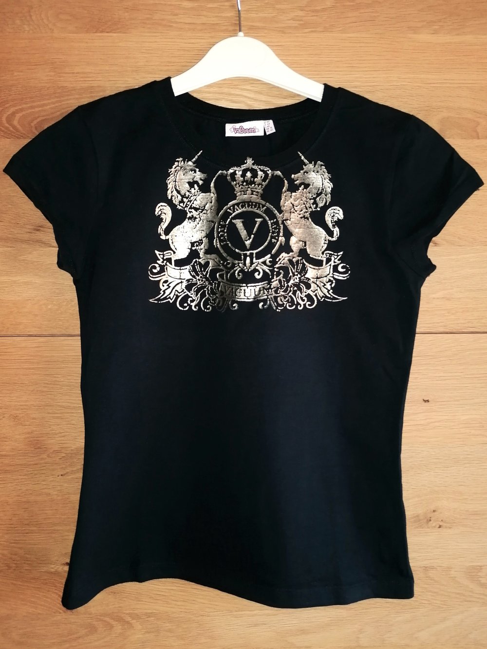 Vacuum Bedrucktes Damenshirt Girlie-Shirt Gr. 42