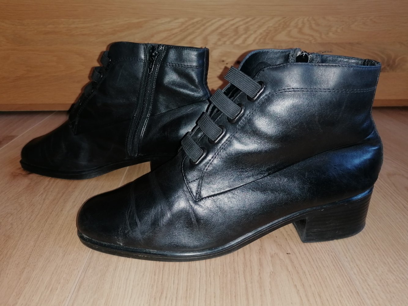 Gino Ventori Viktorianische Damenstiefeletten Lederstiefeletten Tanzstiefeletten Gr. 40
