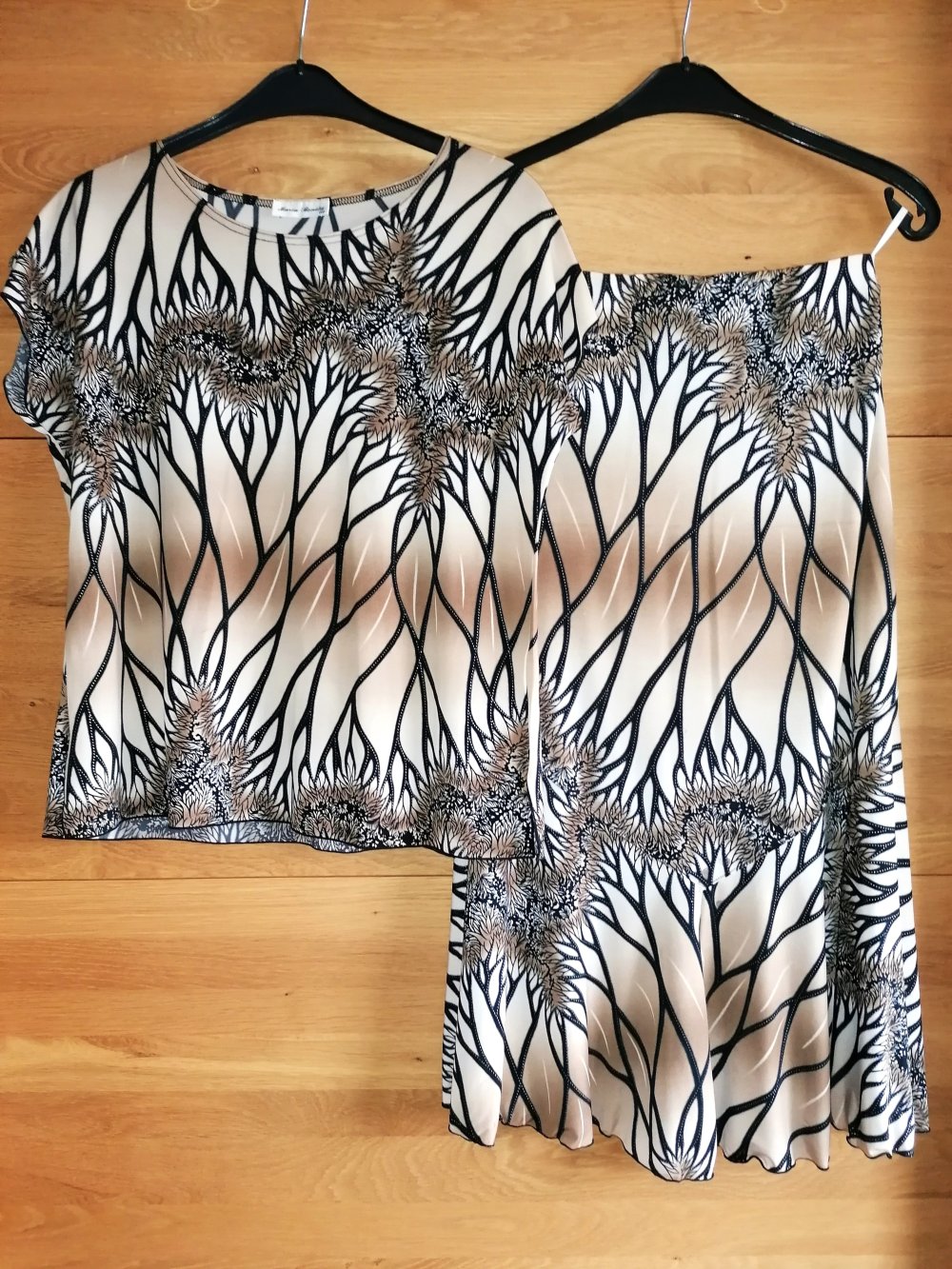 Maria Bonita Zweiteiler Tiermuster Animaldessin Shirt + Damenrock