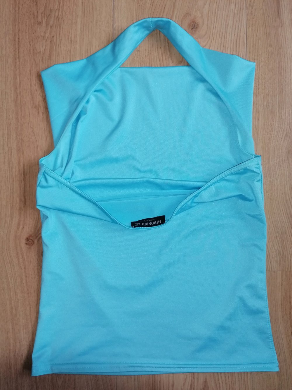 Hirondelle Damentop Neckholdertop Wasserfalltop Gr. S