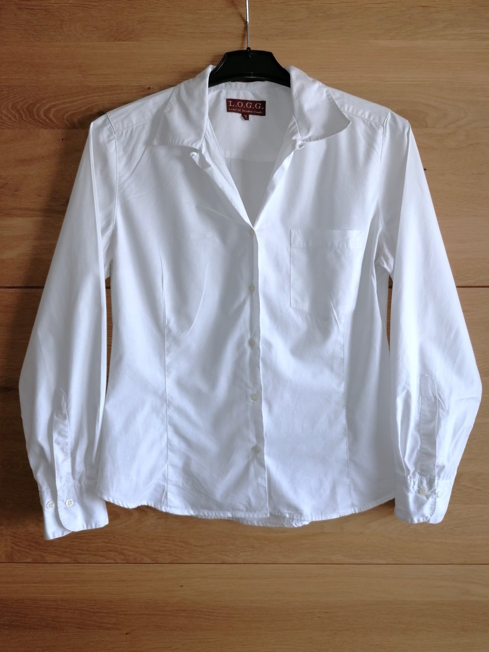 H&M L.O.O.G. Vintage Damenbluse Damenhemd Uni Gr. 38