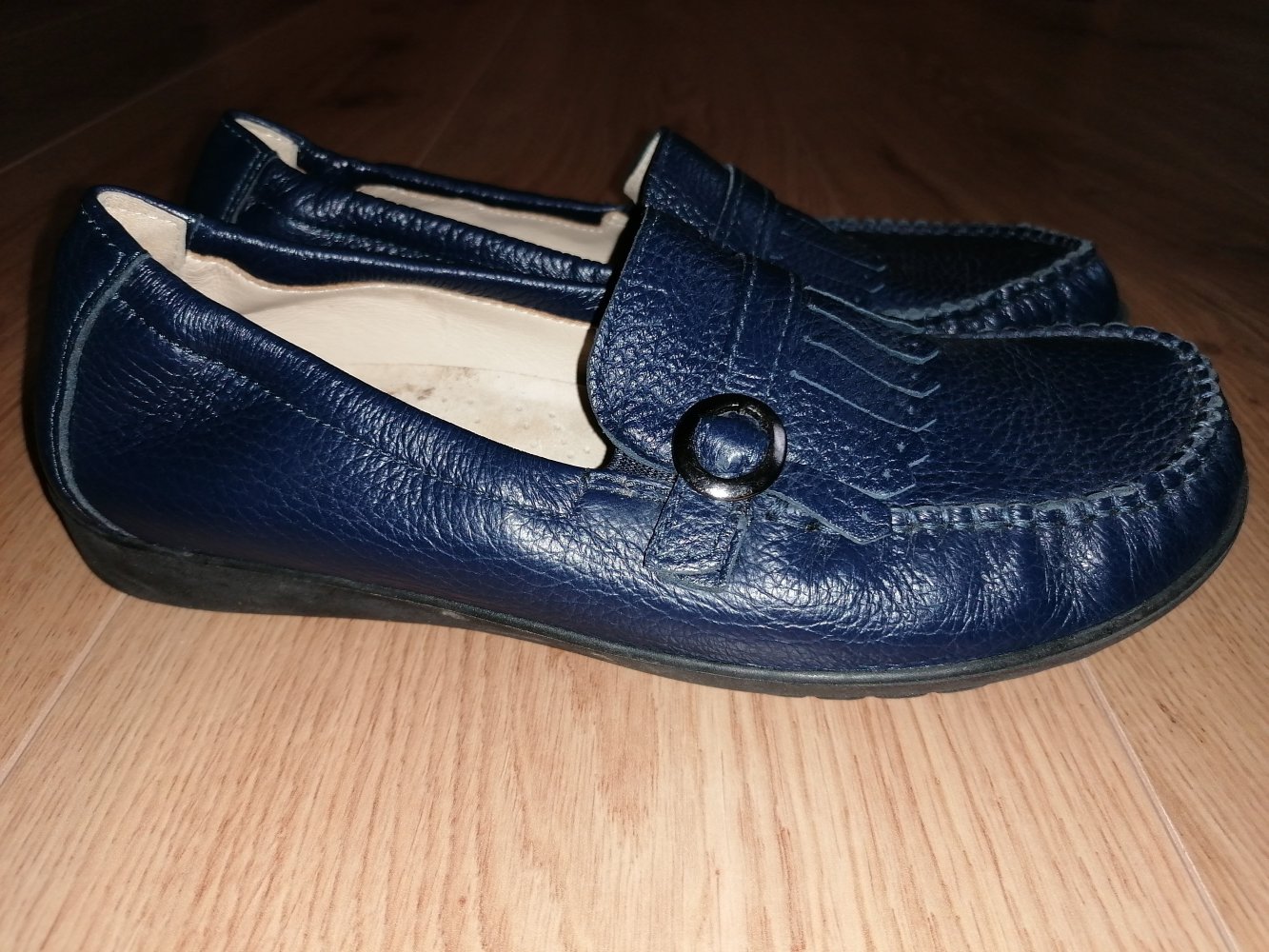 Helvesko Damen Lederslipper Mokassins Loafer Gr. 39