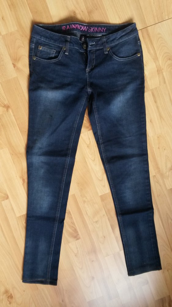 Dunkelblaue Skinny Jeans Gr. 36/38