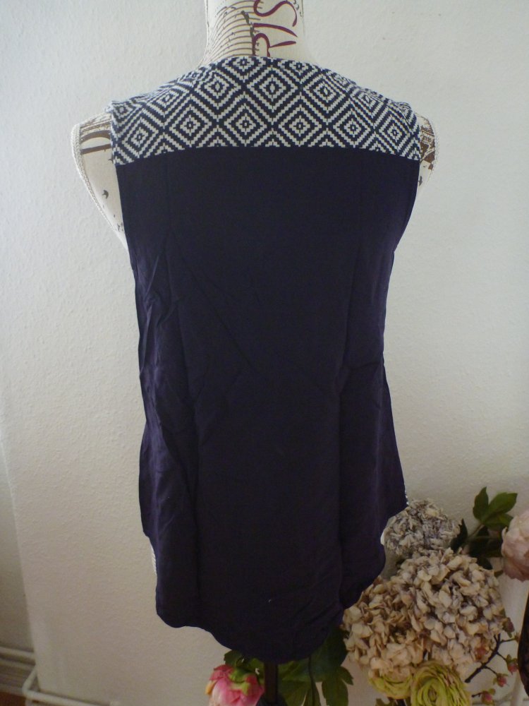 blau gemusterte Bluse von GAP Gr. S/36