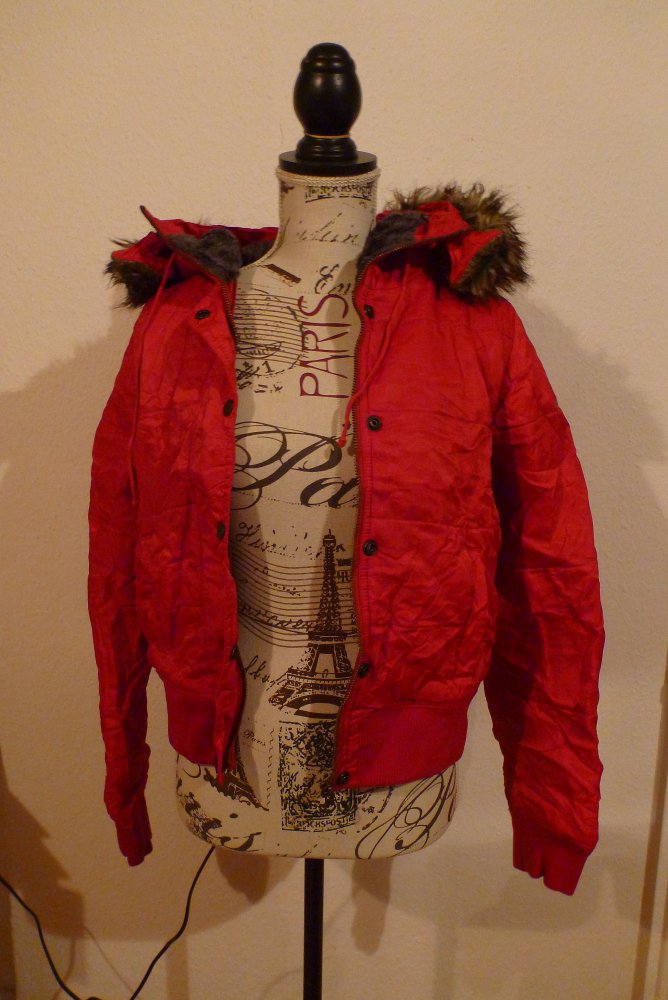 rote Cordon Winterjacke, neu Gr. S/M 36/38