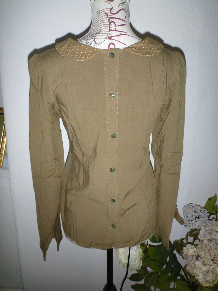 Bluse olive/khaki von Fräulein Stachelbeere G. S/36