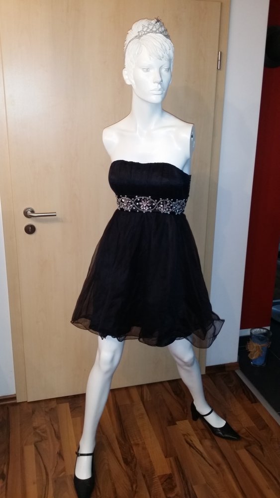Schwarzes Abendkleid / Corsagenkleid von Ethina – Größe S – neu u. etikettiert