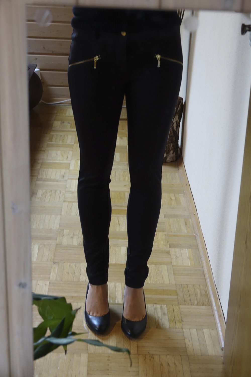 Schöne schwarze Stoffhose (Stretch)
