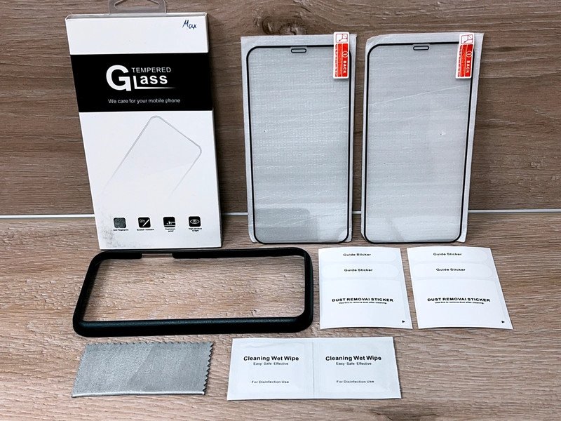2x iPhone 11 / 11 Pro Max / XR / XS Max 9H Premium Full Cover Panzerglas + Applikator NEU / OVP Tempered Glass 2er Pack