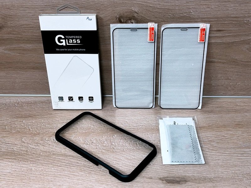 2x iPhone 11 / 11 Pro Max / XR / XS Max 9H Premium Full Cover Panzerglas + Applikator NEU / OVP Tempered Glass 2er Pack