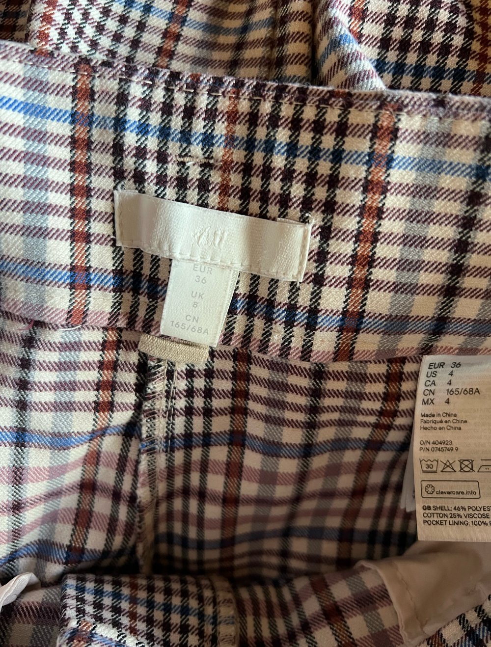 Culotte kariert