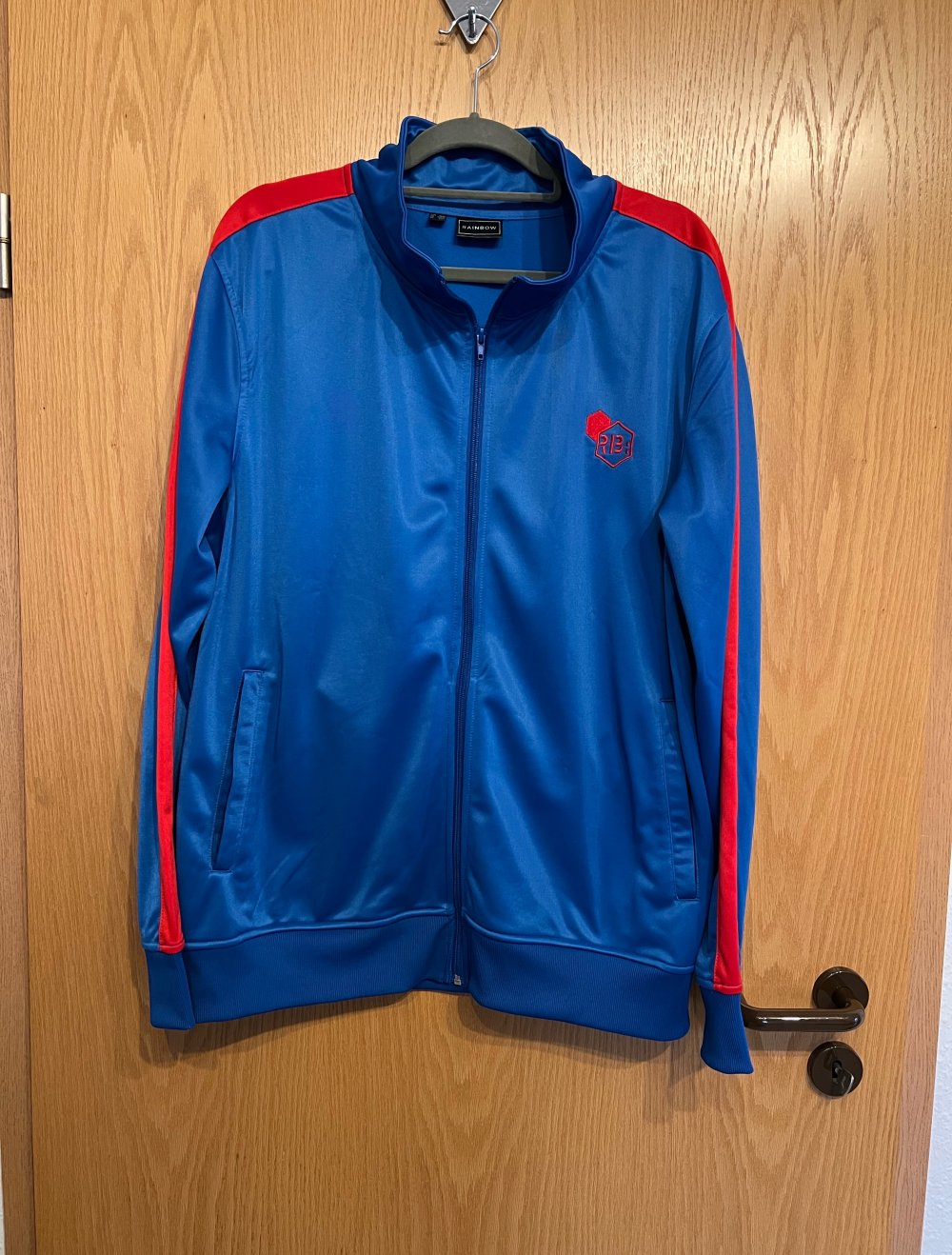 Trainigsjacke blau/rot