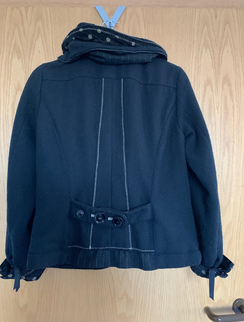 Wolljacke schwarz