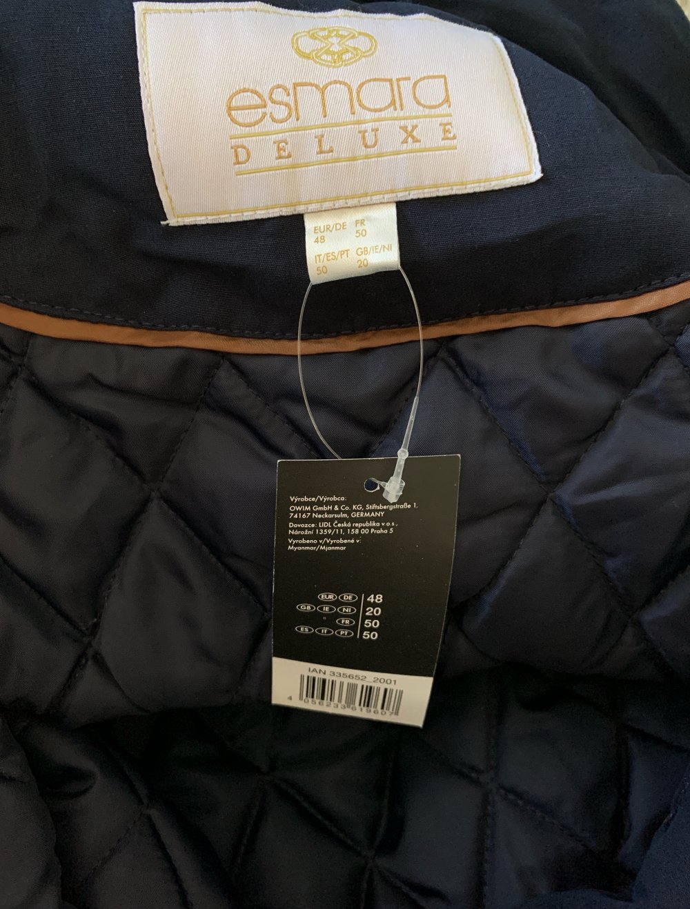Gefütterter Parka blau