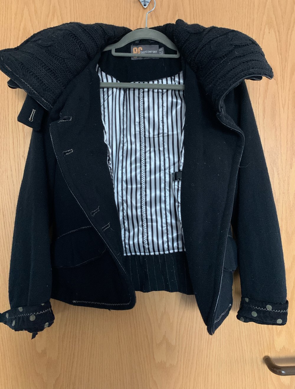 Wolljacke schwarz