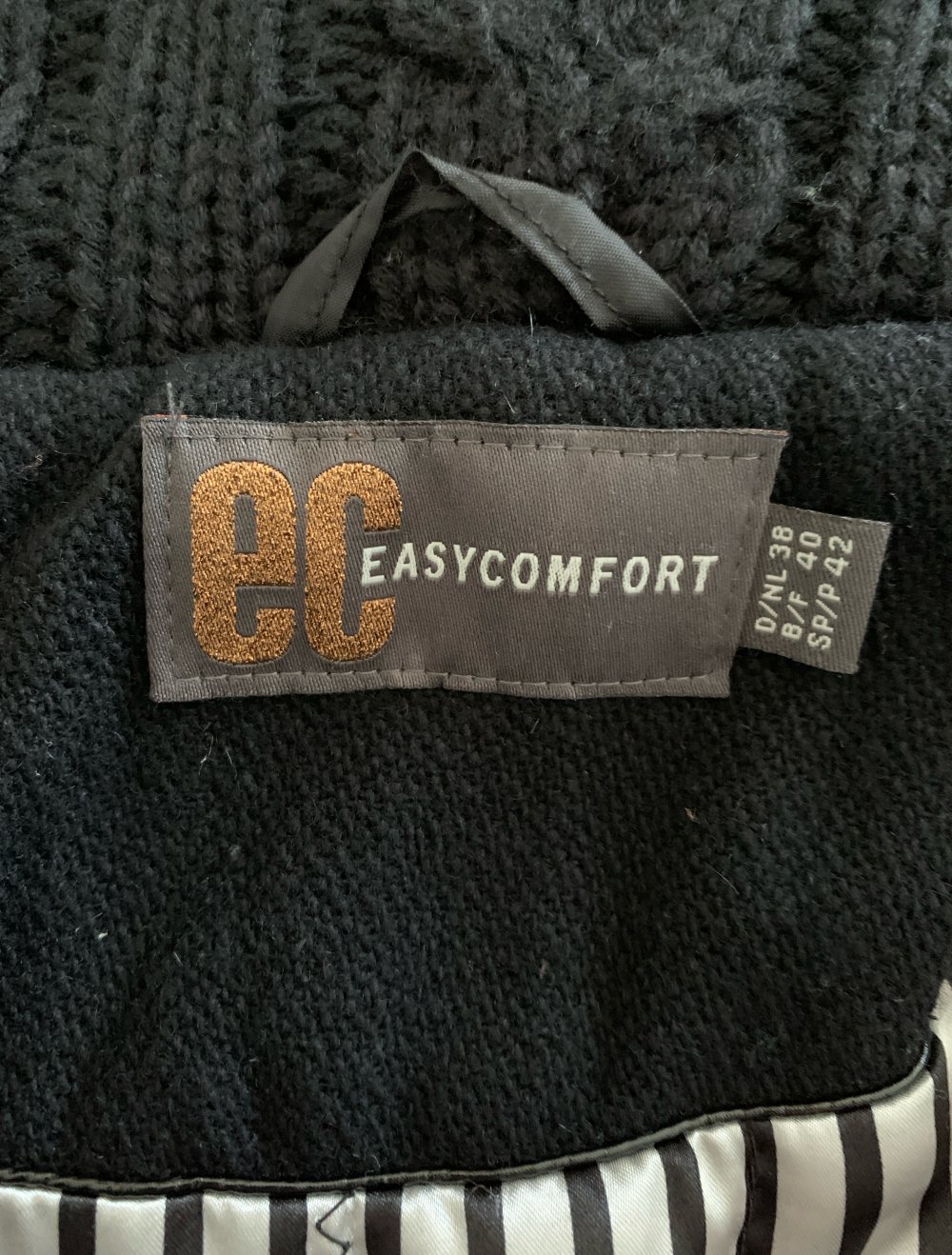 Wolljacke schwarz