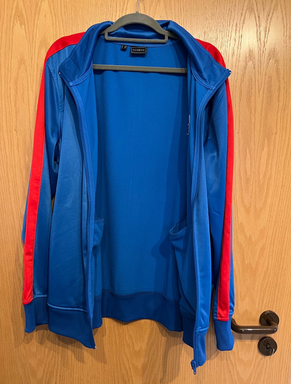 Trainigsjacke blau/rot