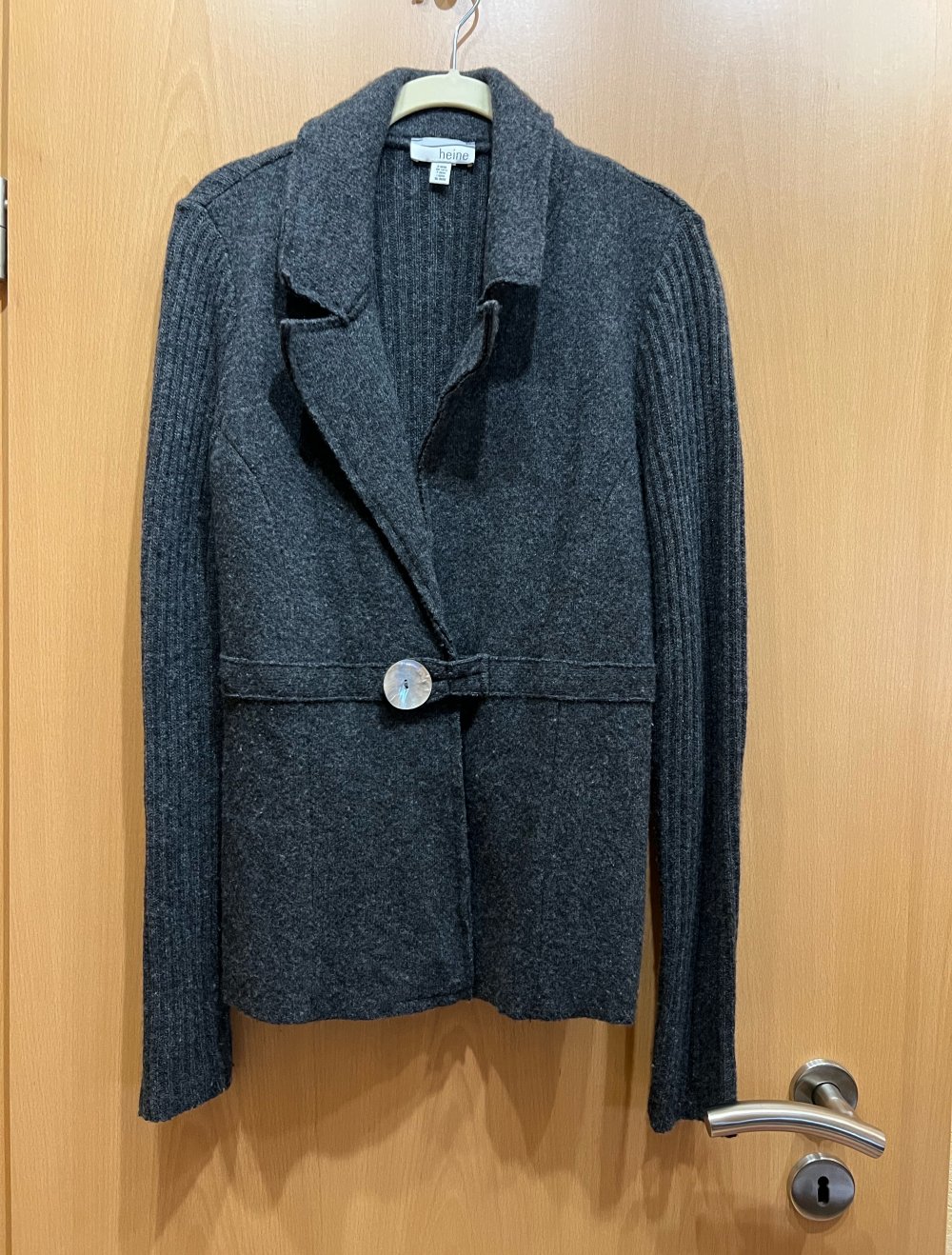 Strickjacke dunkelgrau