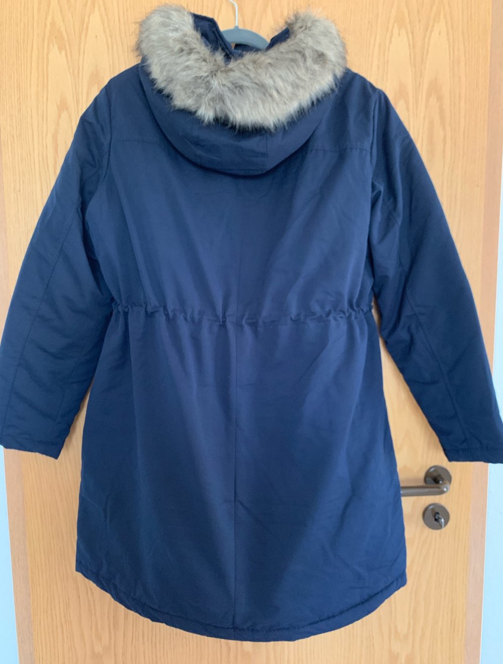 Gefütterter Parka blau