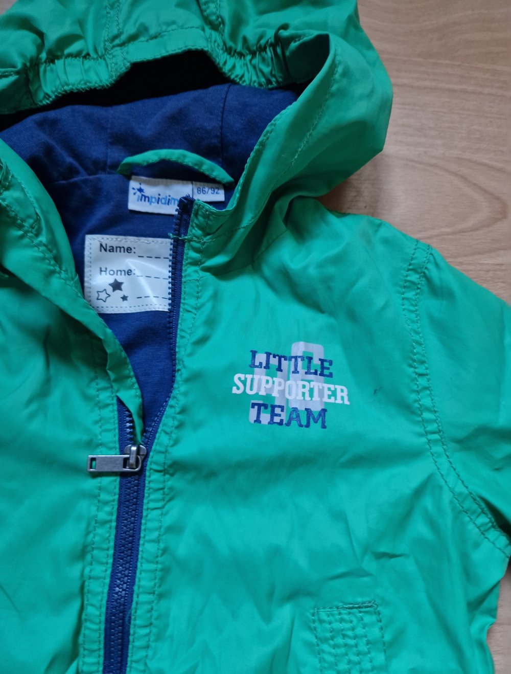 Jacke Parka Bomberjacke kind junge 86/92 grün windbreaker Blouson