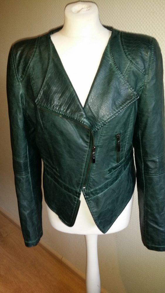 Jacke in Lederoptik