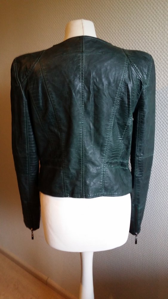 Jacke in Lederoptik