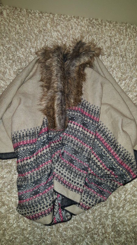 Poncho braun 38/40
