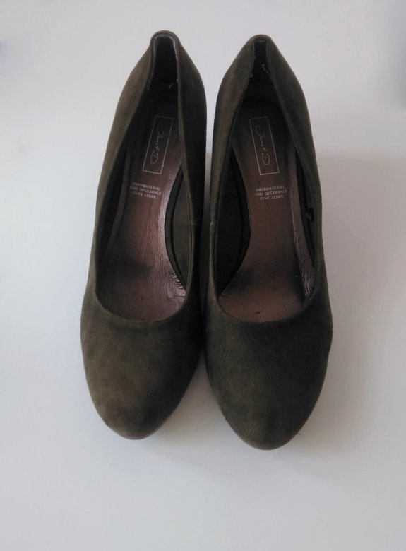Keilabsatz Pumps, Echtleder, Gr. 41, Janet D.