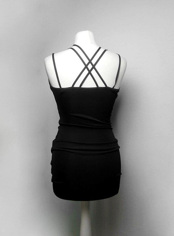 Minikleid, schwarz, Gr. 38