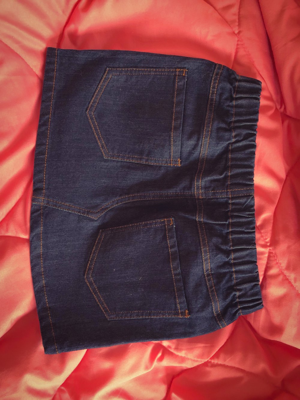 Jeans Minirock dunkelblau