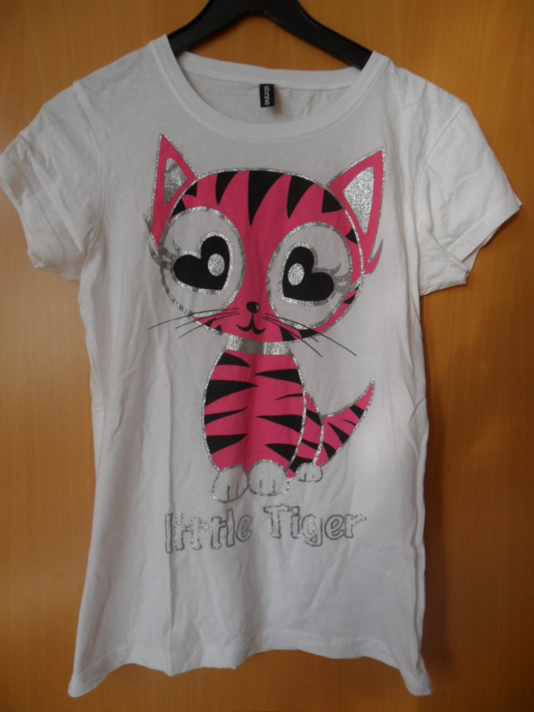 Shirt Katzen Print Gr. L