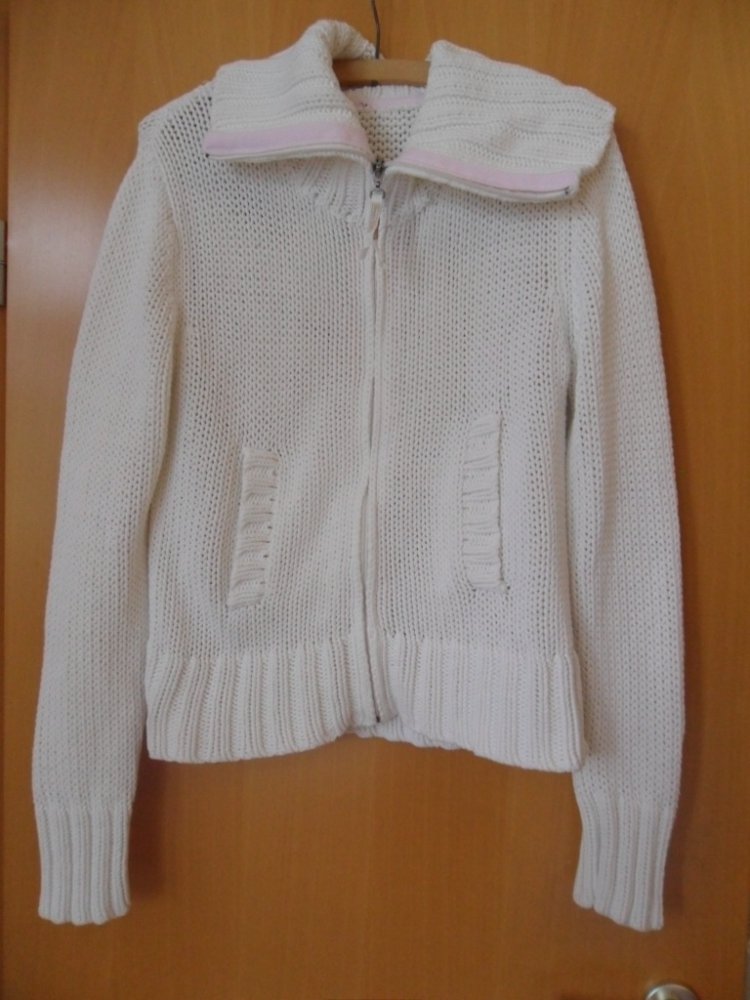 Strickjacke weiß Gr. M