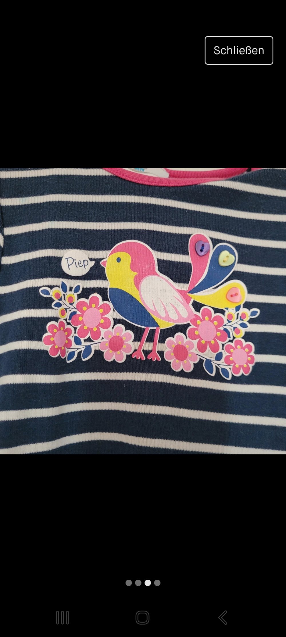 Kleid mit Vogel 