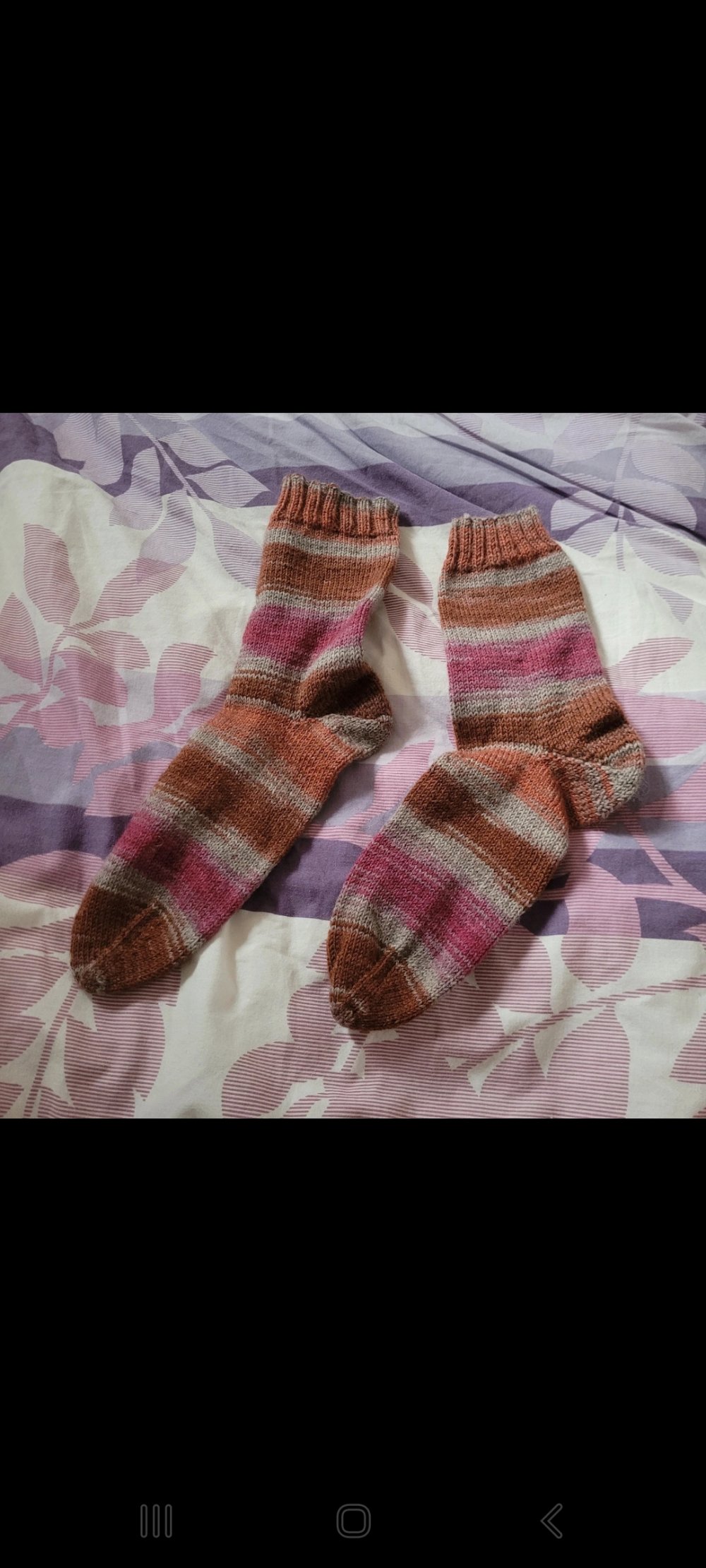 Hand gestrickte Socken 