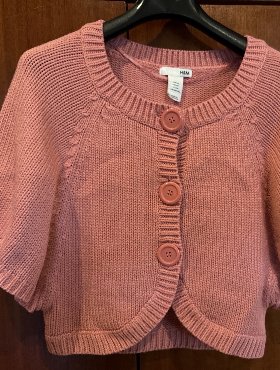 schöne Strickjacke Bolero in Altrosa von H&M NEU!