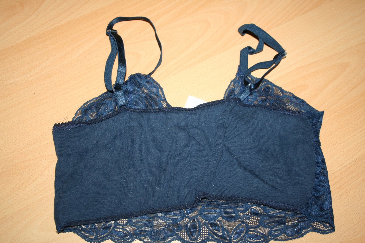 dunkelblaues Spitzen-Bustier