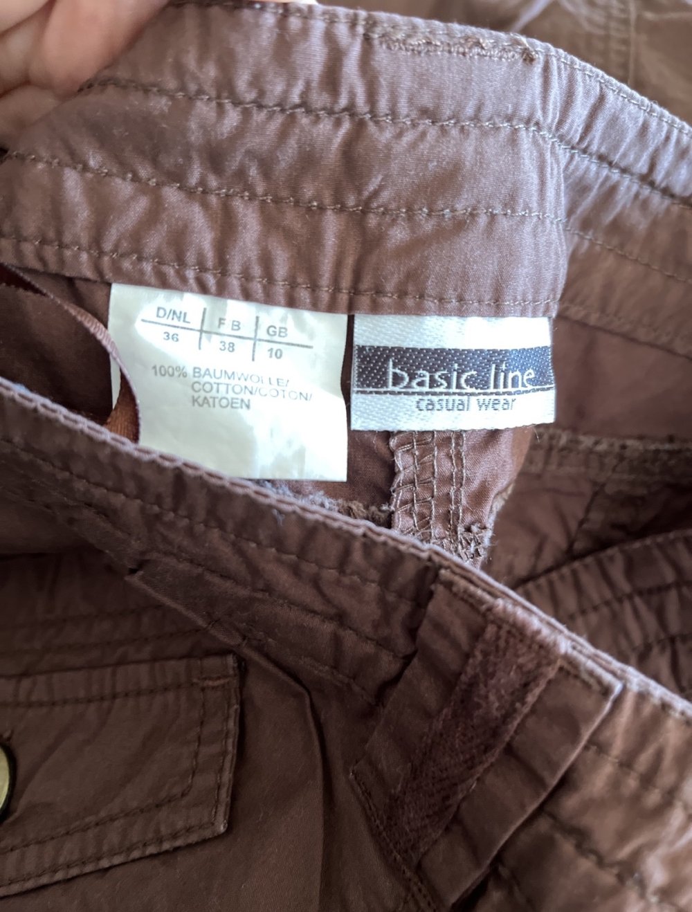 dunkelbrauner Freizeitrock von Basic Line