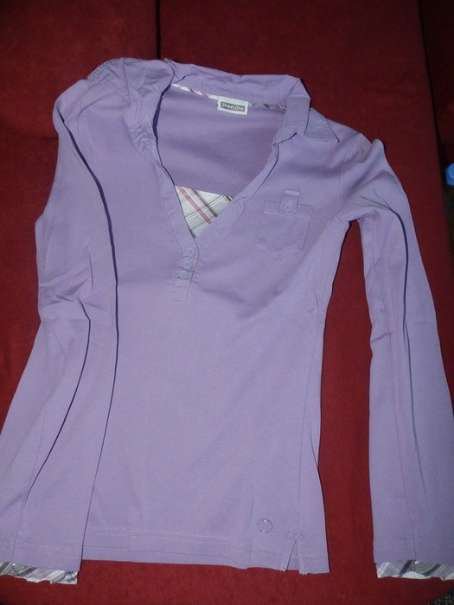 Street One-Shirt in lila, Größe 36,