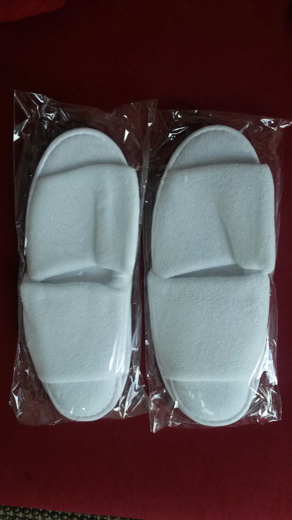 2 Paar Schlapfen aus Frottee, onesize,