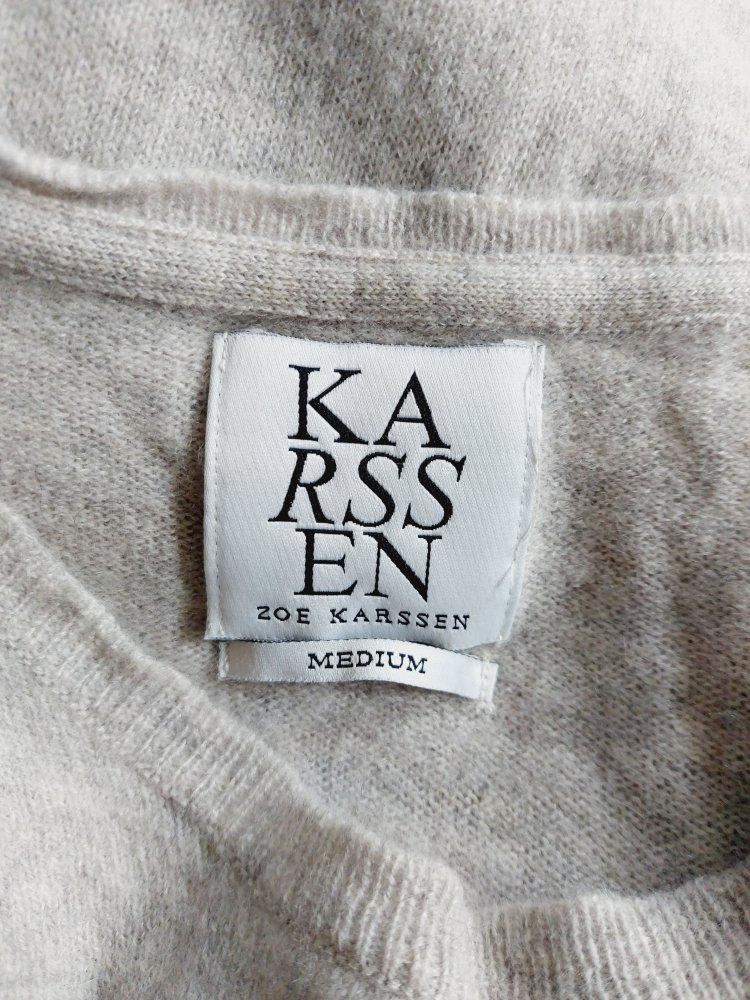 Kaschmirpullover mit Schriftzug von Karssen