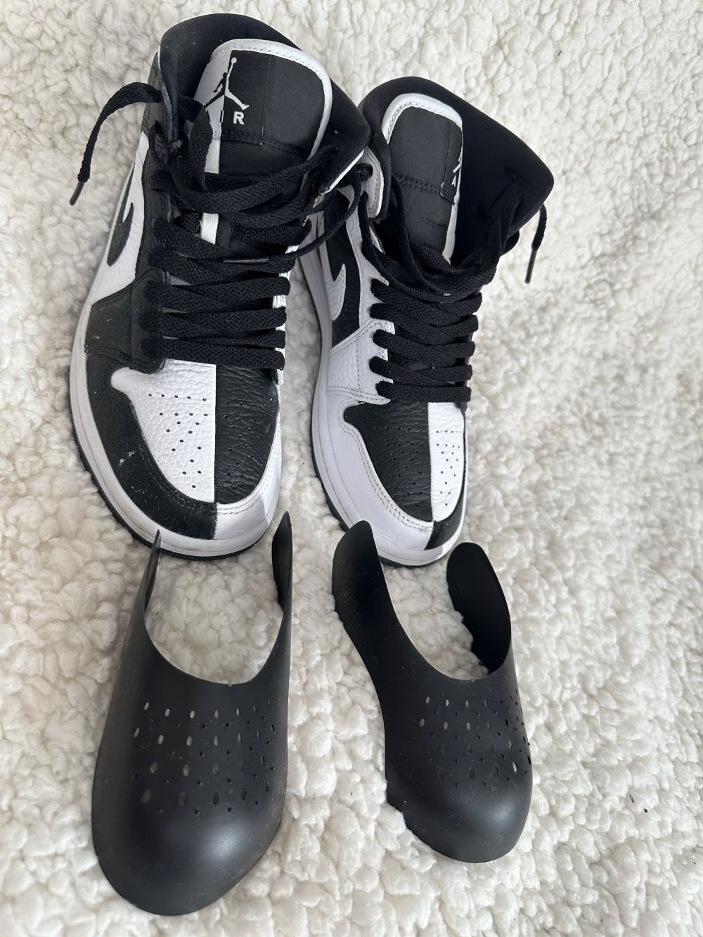 * NIKE Air Jordan 1 Mid Split black/white * Buben * Gr.  37,5 (inkl. Schuhfaltenschutz)