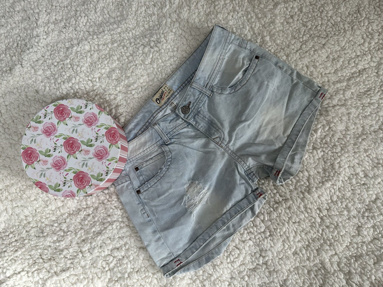 Jeansshorts *Bershka* Damen * Gr. 38 (Bundweite: 41cm)