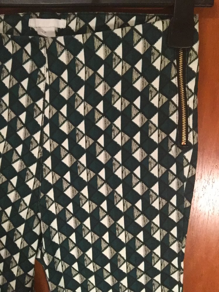 Slacks/ Stoffhose Grün Weiss NEU